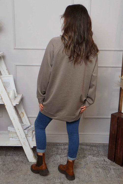 Alice Weekend Sweatshirt Mocha - Image 4