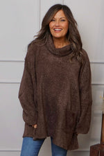 Luma Cowl Neck Jumper Cocoa Cocoa - Luma Cowl Neck Jumper Cocoa