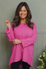 Sasha Cotton Top Fuchsia Fuchsia - Sasha Cotton Top Fuchsia