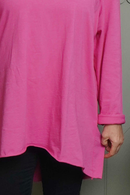 Sasha Cotton Top Fuchsia - Image 3