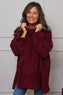 Luma Cowl Neck Jumper Wine