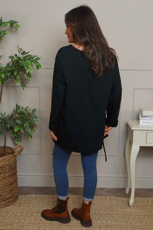 Garnette Cotton Top Black - Image 4