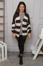 Kennedy Stripe Knitted Cardigan Cocoa