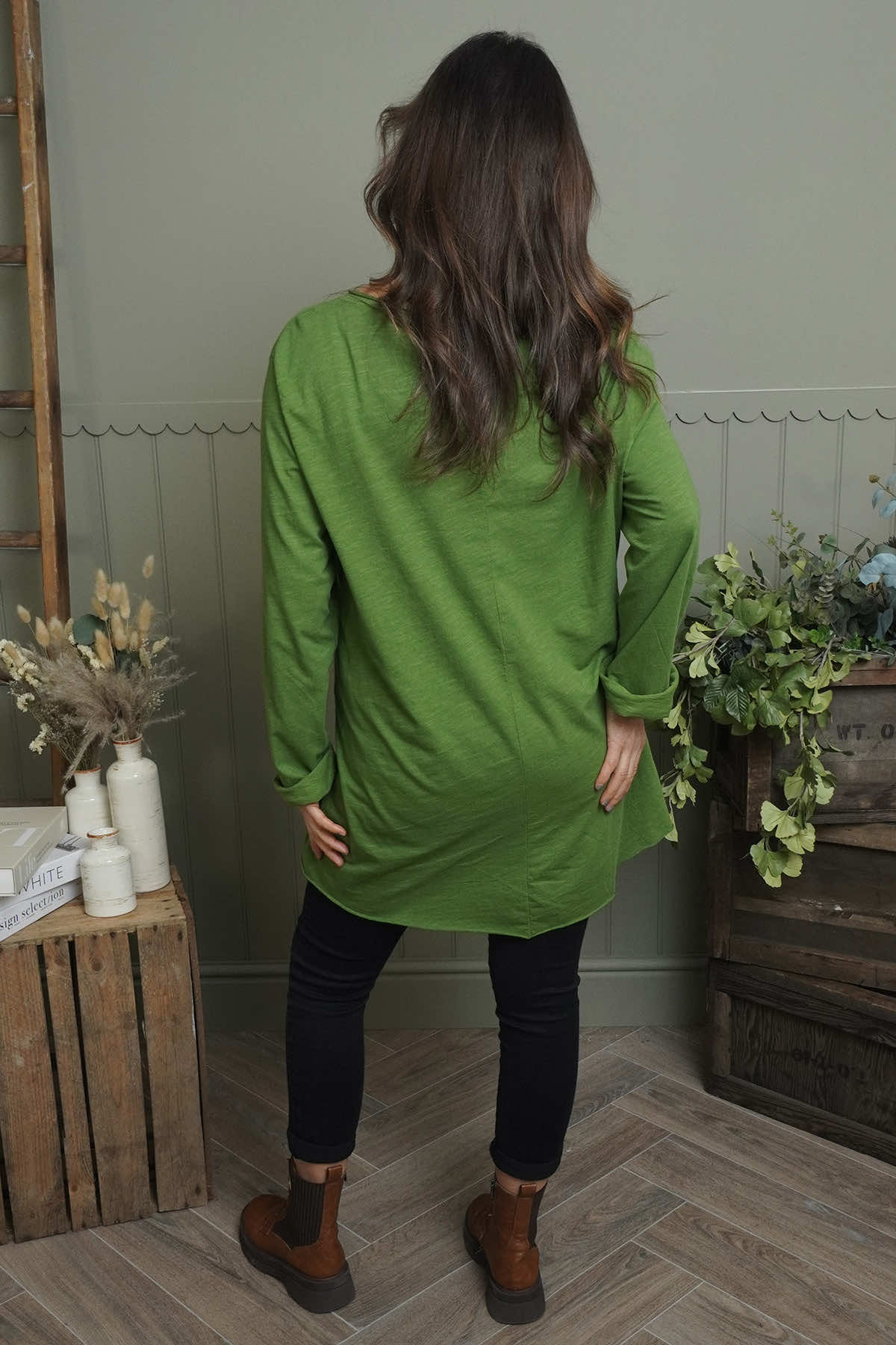 Sasha Cotton Top Green