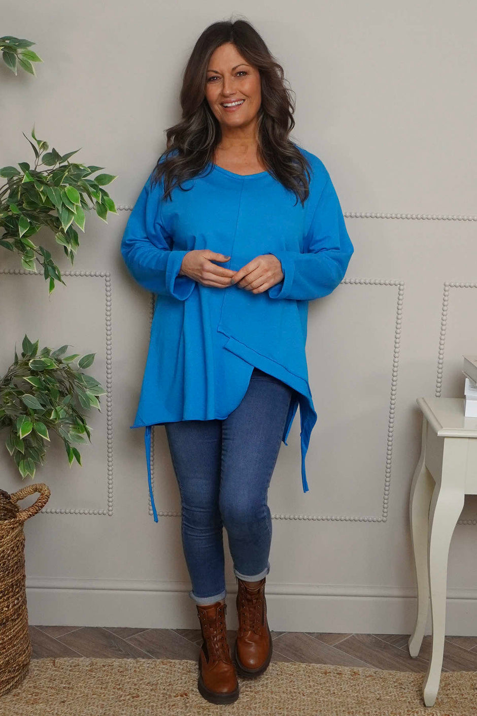 Garnette Cotton Top Blue