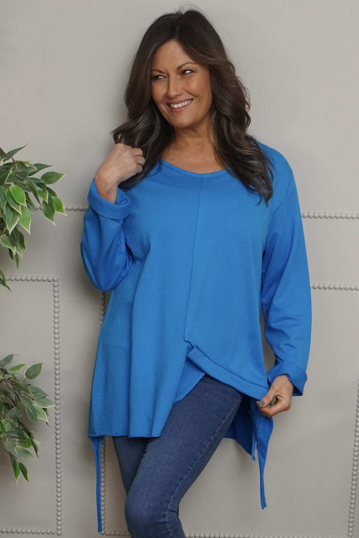 Garnette Cotton Top Blue