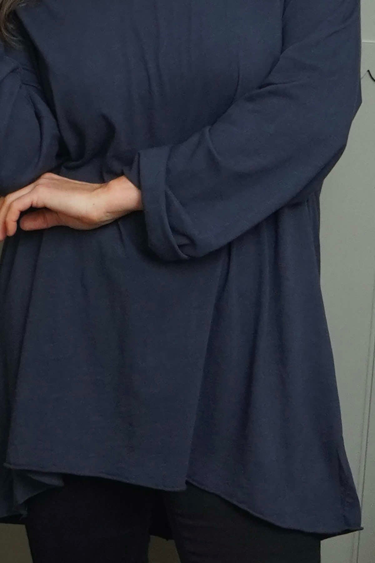 Sasha Cotton Top Navy