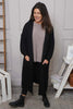Alison Hooded Knitted Jacket Black