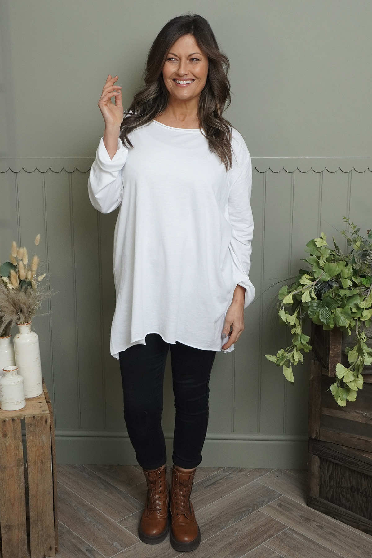 Sasha Cotton Top White