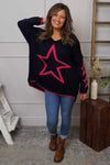 Kimbra Star Knitted Jumper Navy
