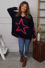 Kimbra Star Knitted Jumper Navy Navy - Kimbra Star Knitted Jumper Navy