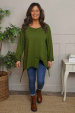 Garnette Cotton Top Olive Olive - Garnette Cotton Top Olive