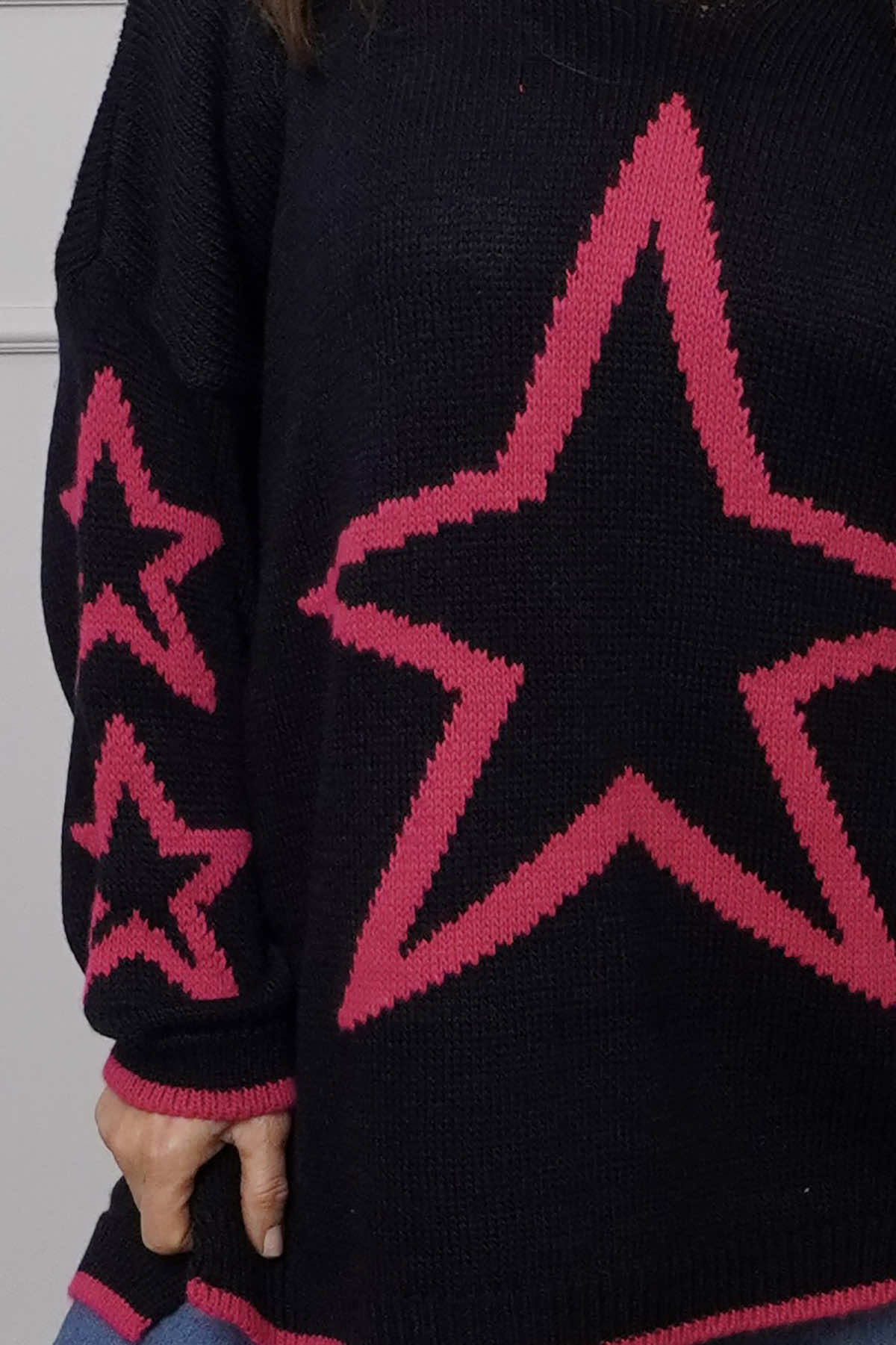 Kimbra Star Knitted Jumper Navy