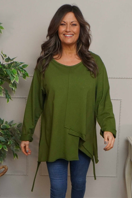 Garnette Cotton Top Olive - Image 2