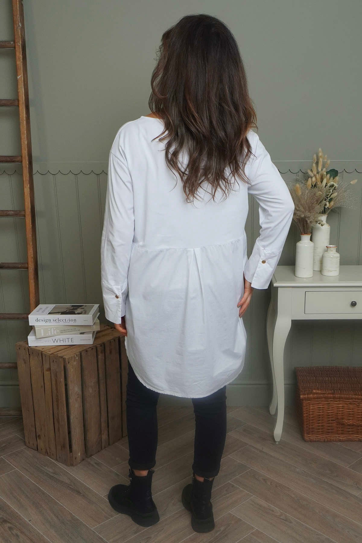 Arwen Cotton Shirt White