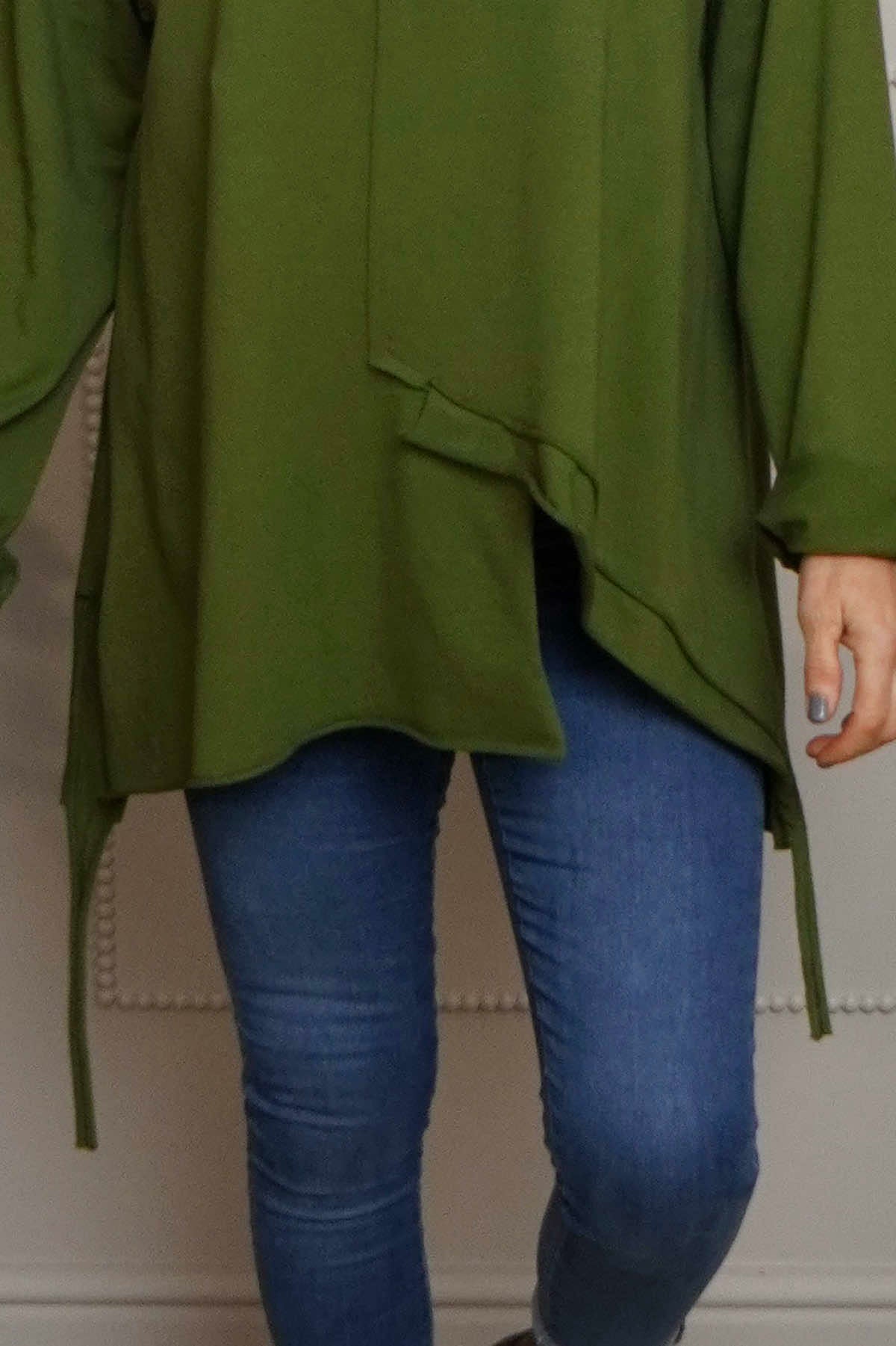 Garnette Cotton Top Olive