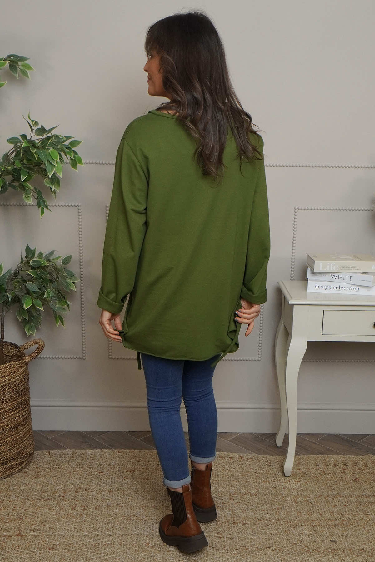 Garnette Cotton Top Olive