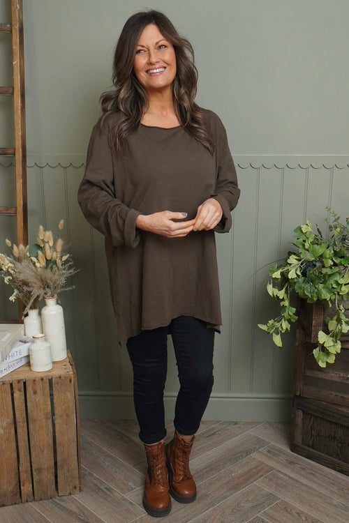 Sasha Cotton Top Cocoa - Image 2