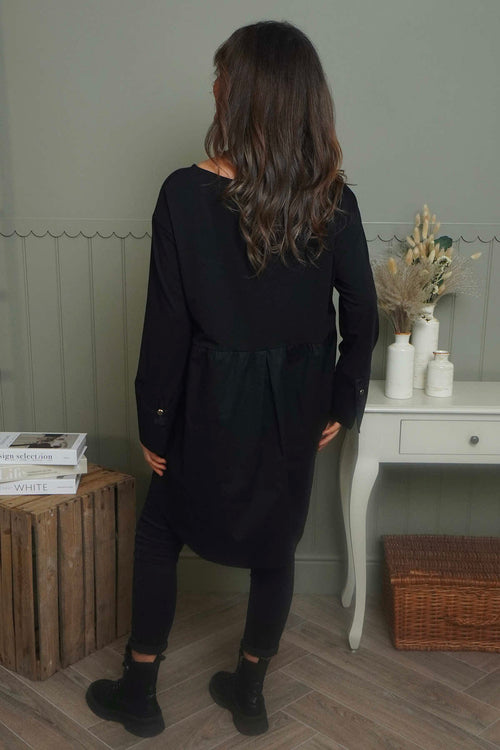 Arwen Cotton Shirt Black - Image 4