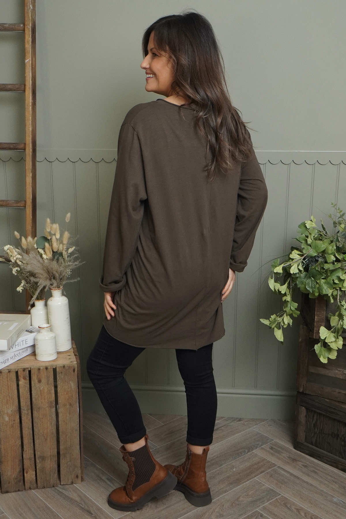 Sasha Cotton Top Cocoa