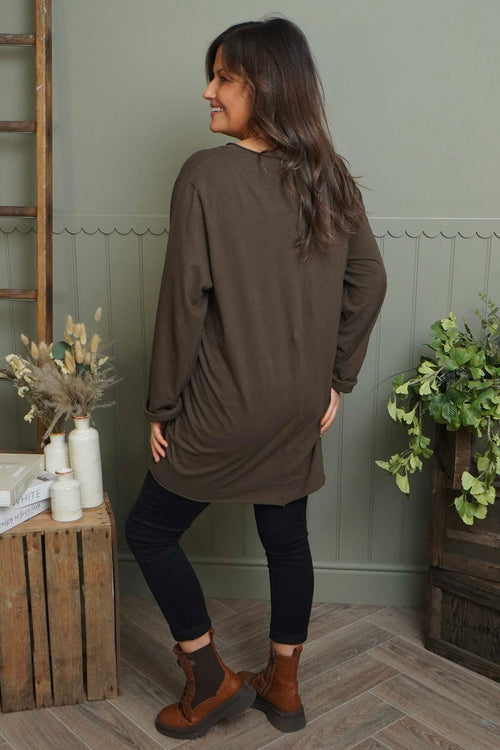 Sasha Cotton Top Cocoa - Image 4