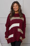 Melva Block Knitted Jumper Wine