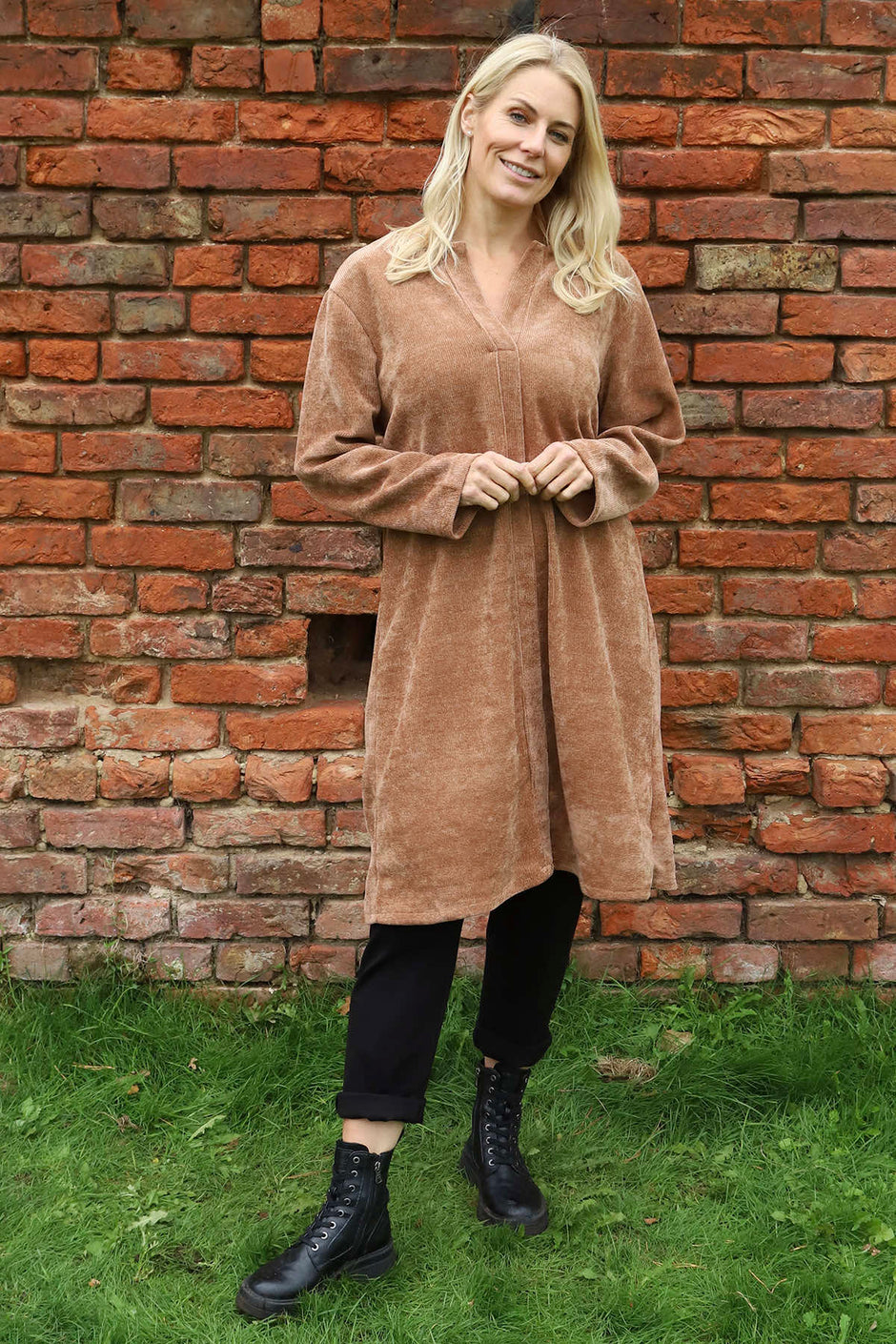 Winifred Cord Tunic Brown