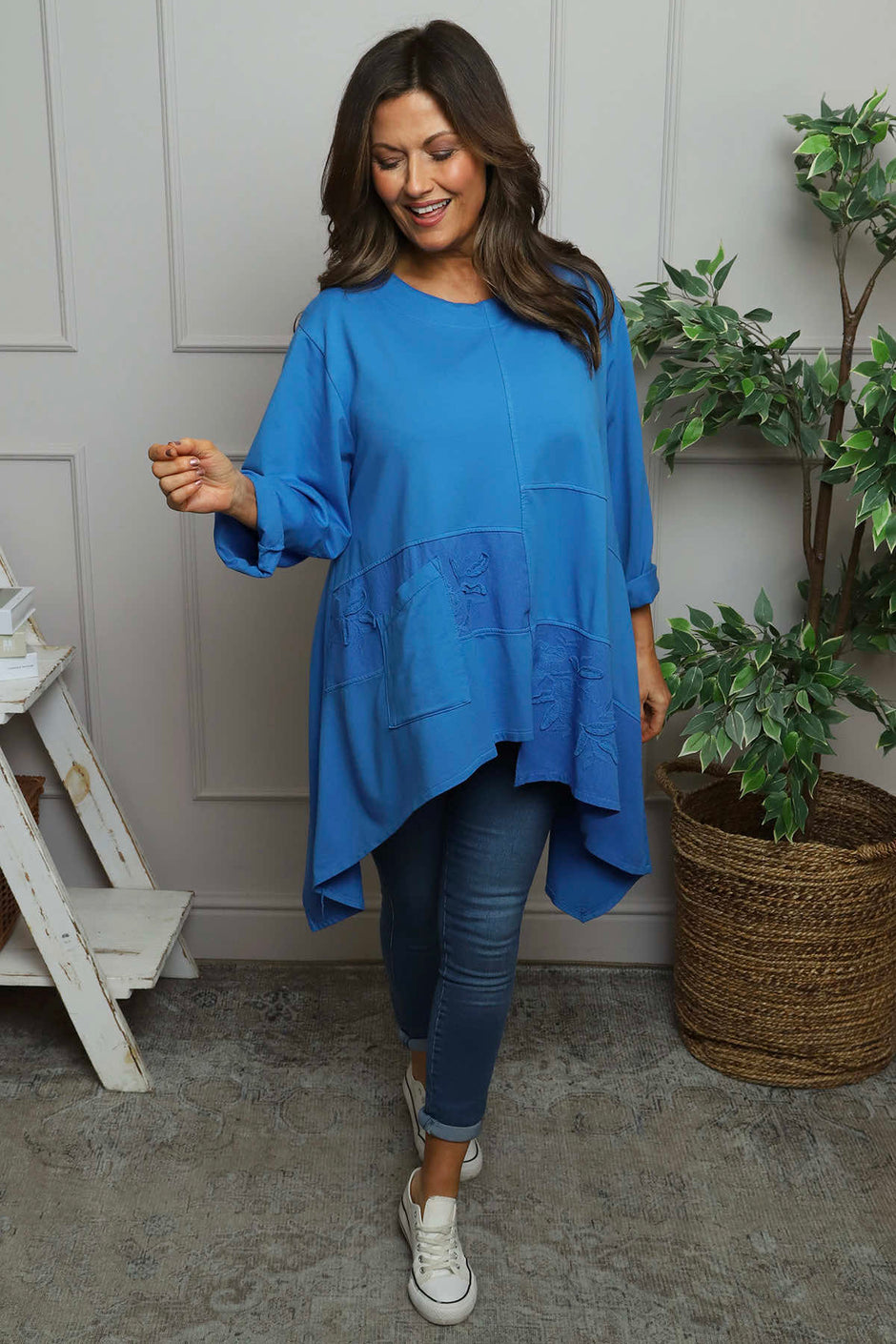 Berenice Cotton Top Cobalt