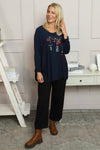 Lillian Christmas Jumper Navy