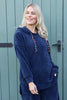 Alexandra Hooded Top Navy