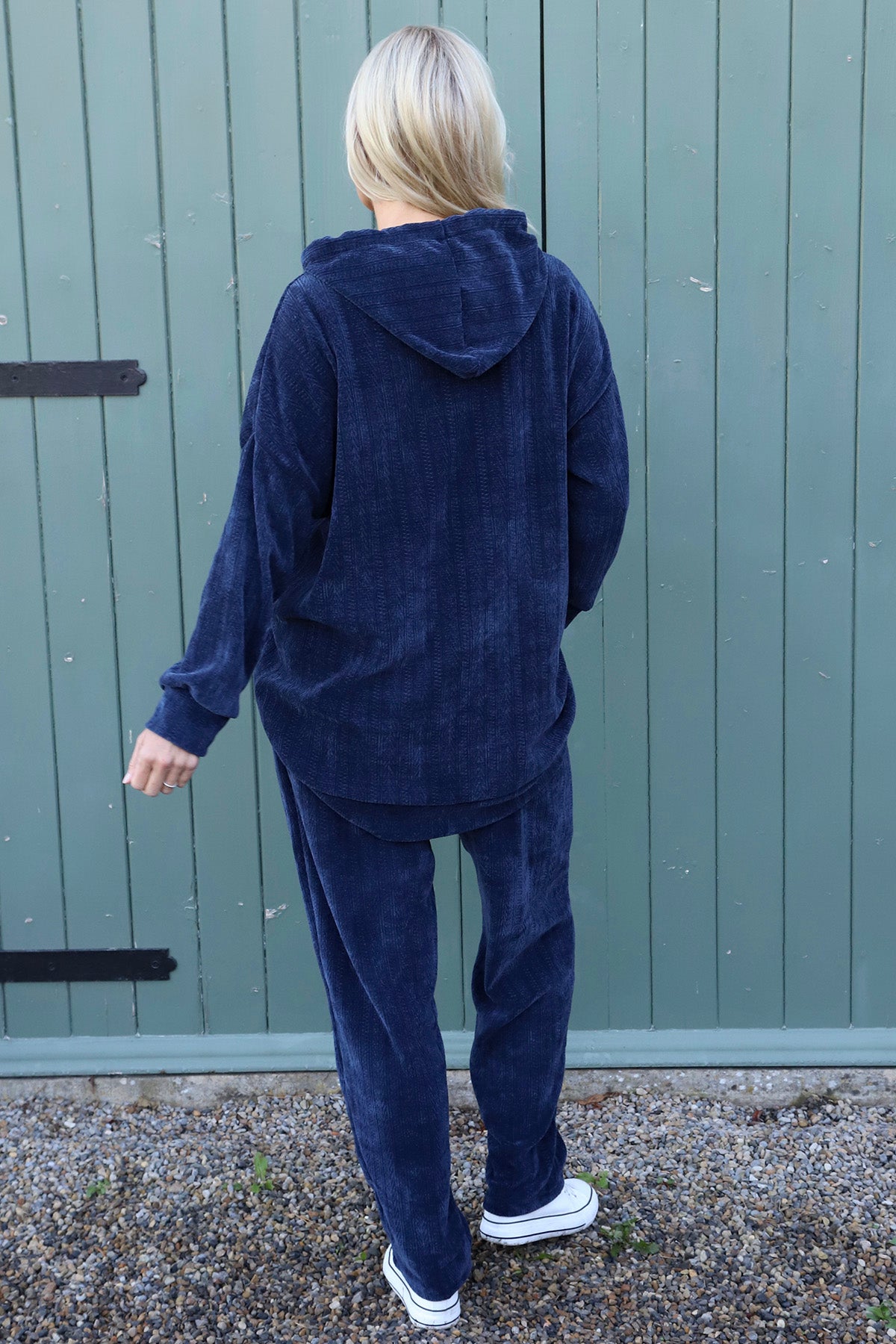 Alexandra Hooded Top Navy