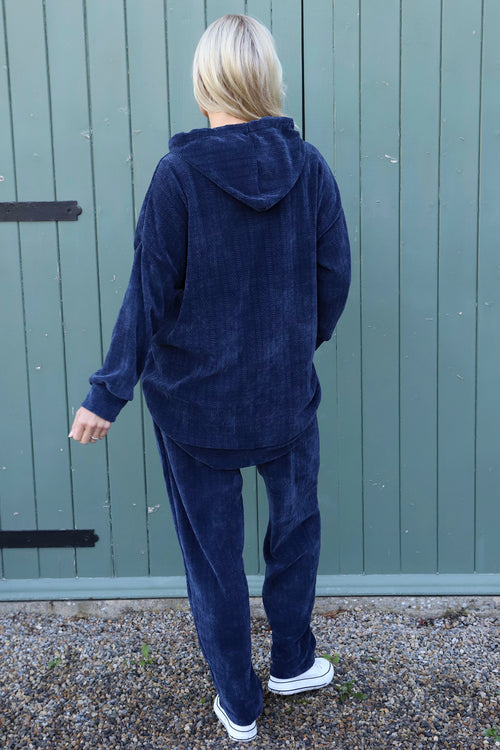 Alexandra Hooded Top Navy - Image 4