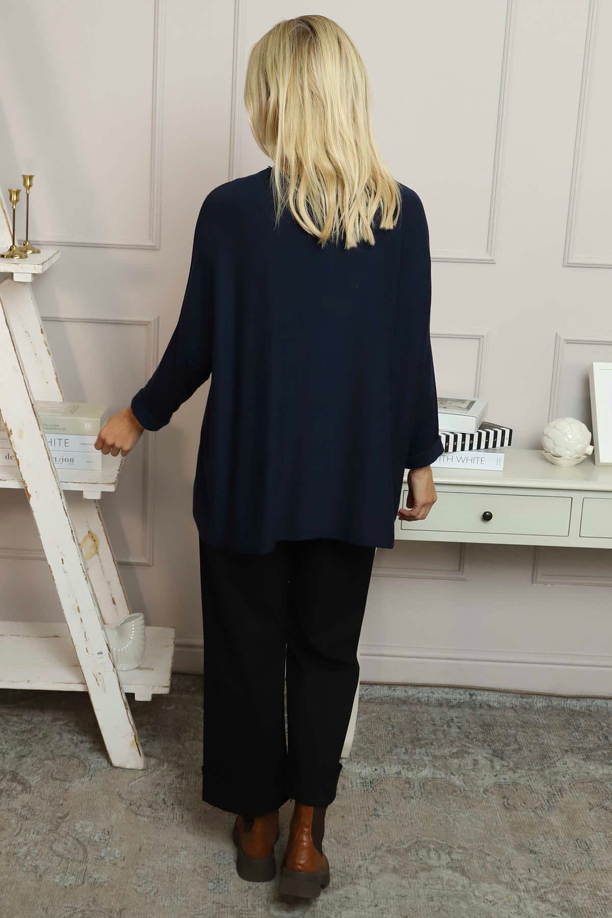 Lillian Christmas Jumper Navy