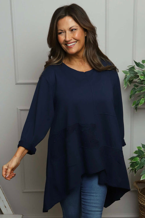 Berenice Cotton Top Navy - Image 1