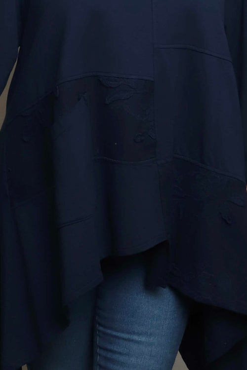 Berenice Cotton Top Navy - Image 2