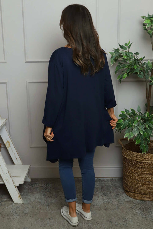 Berenice Cotton Top Navy - Image 5