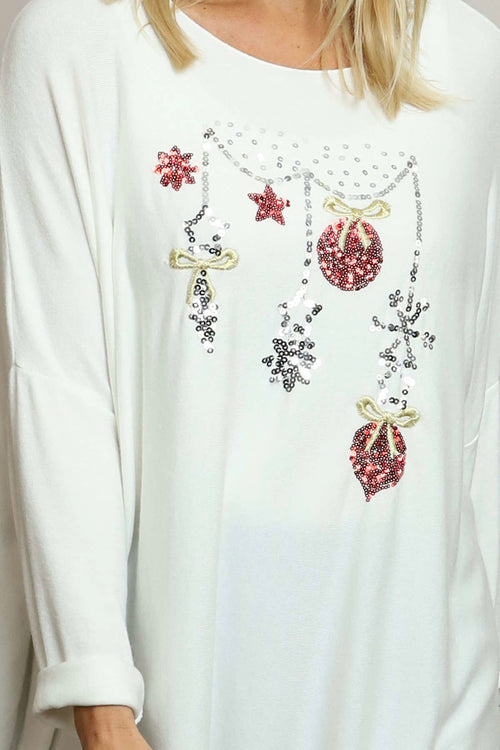 Lillian Christmas Jumper Cream - Image 5