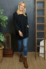 Kelilah Pocket Cotton Top Black