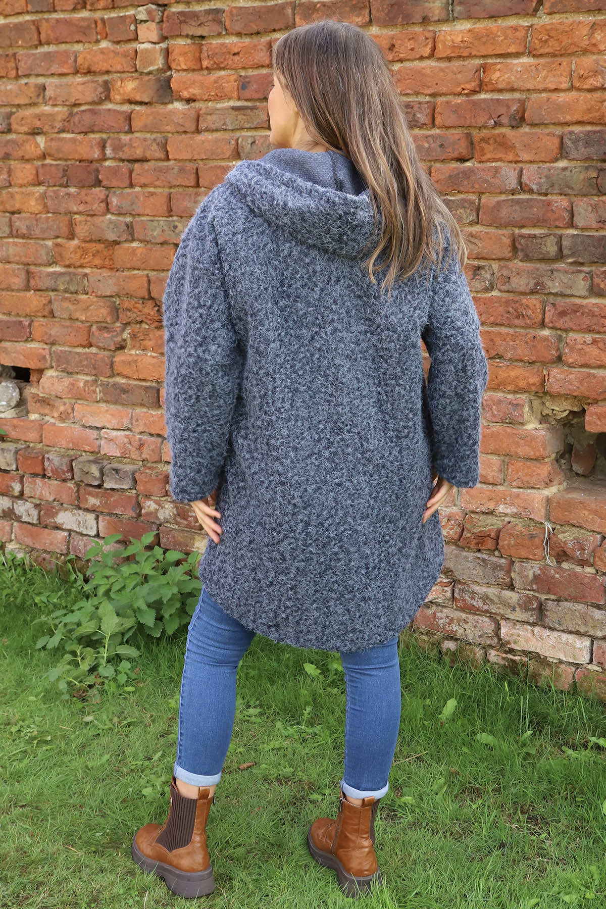 Sheila Zip Hooded Jacket Navy