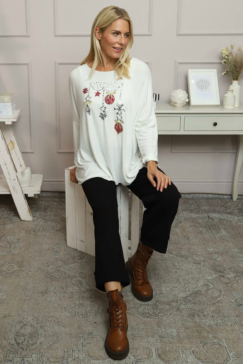 Lillian Christmas Jumper Cream - Image 4