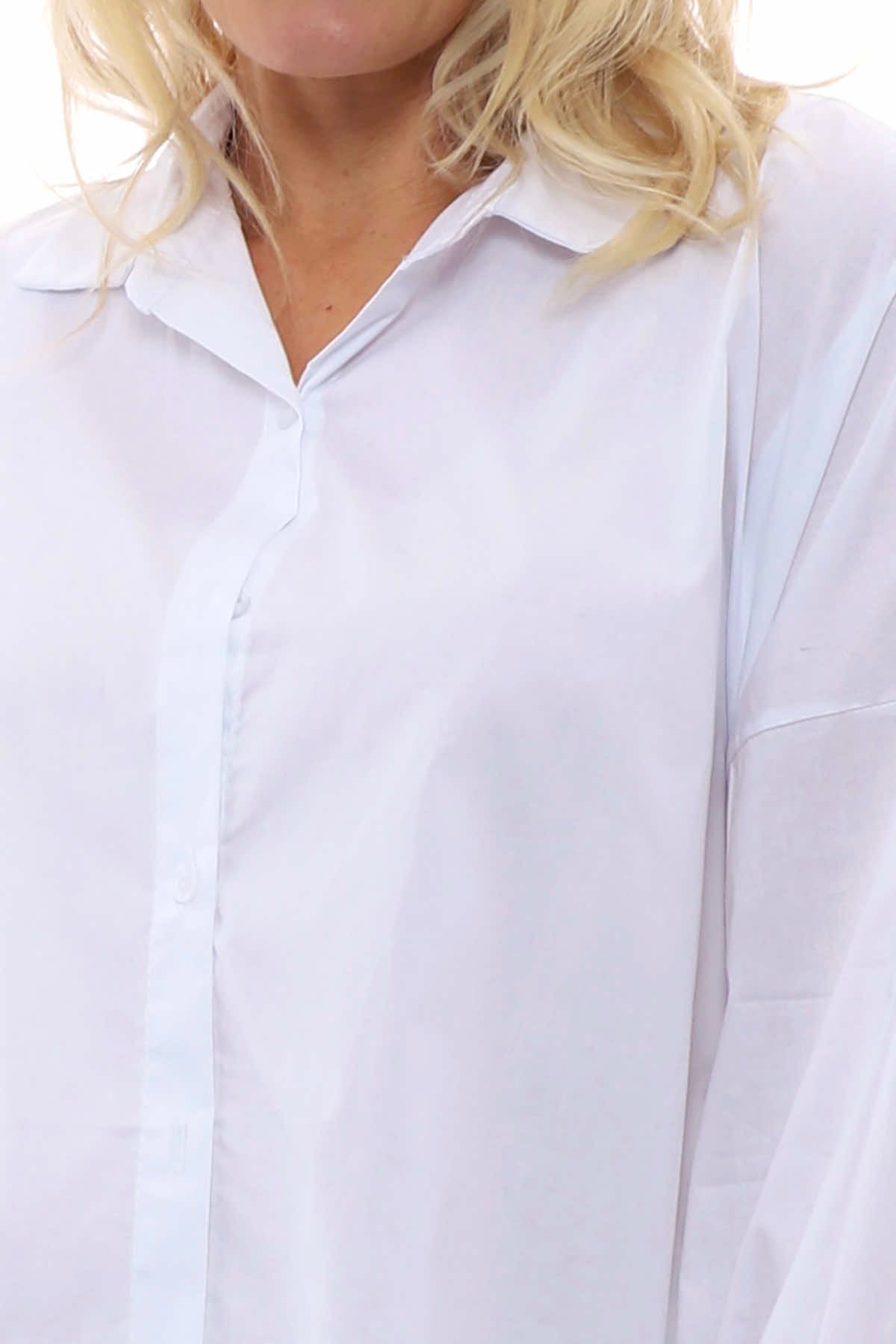 Sonya Cotton Shirt White