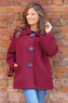 Marzia Button Jacket Wine