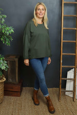 Alora Cotton Top Khaki Khaki - Alora Cotton Top Khaki