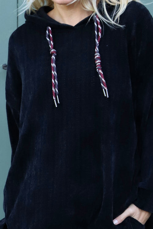 Alexandra Hooded Top Black - Image 3