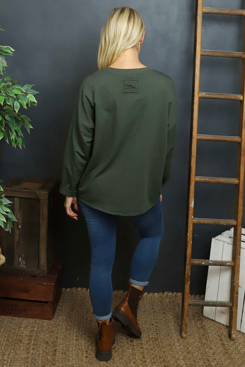 Alora Cotton Top Khaki - Image 3