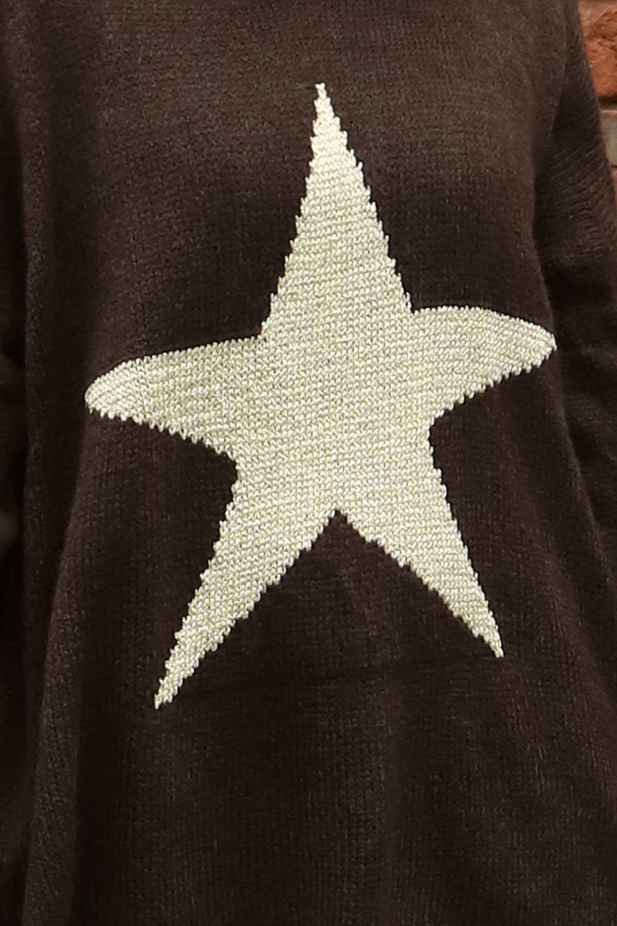 Paige Star Knitted Jumper Cocoa