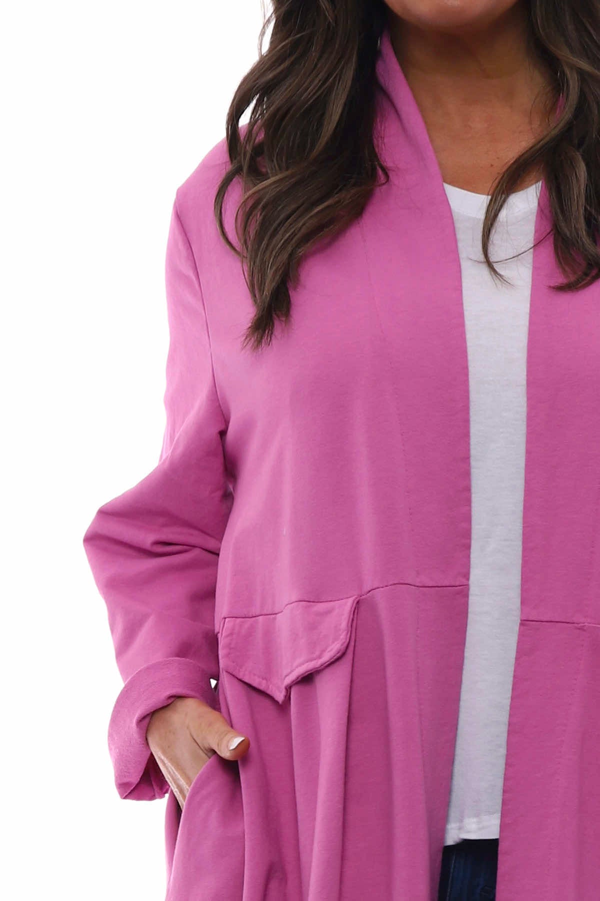 Kapri Jersey Jacket Fuchsia