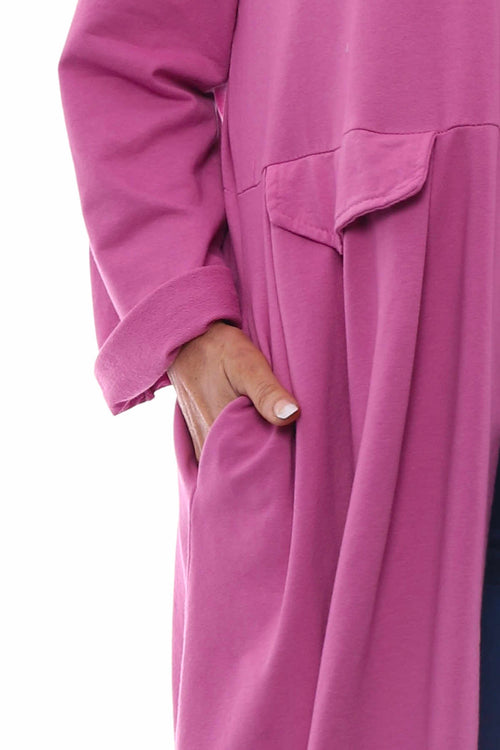 Kapri Jersey Jacket Fuchsia - Image 4