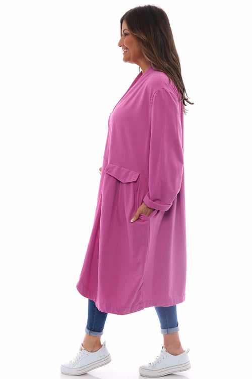 Kapri Jersey Jacket Fuchsia - Image 8