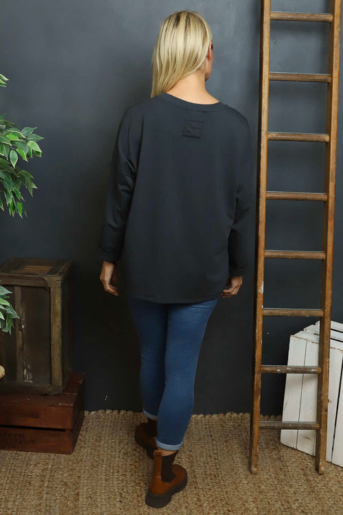 Alora Cotton Top Charcoal - Image 3